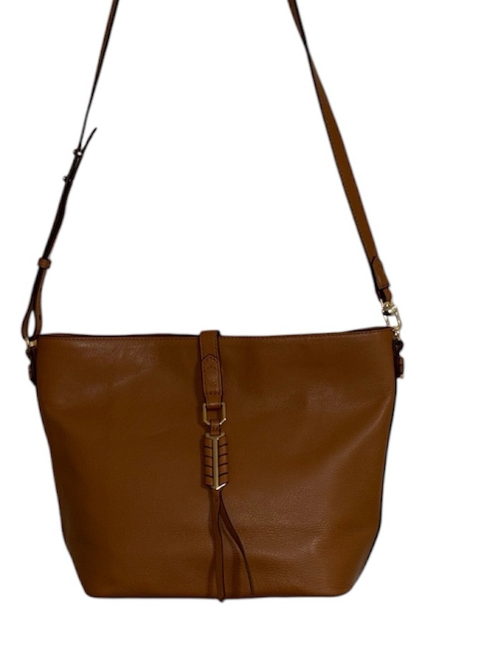 Stella & Dot Chestnut Brown Leather Shoulder Bag